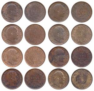 Edward VII, Copper 1/12 Anna (8), 1903, 1904, 1905, 1906, 1907, 1908, 1909 & 1910, Calcutt