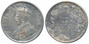 George V, Silver Rupee, 1911, Calcutta Mint (Prid 207). About Uncirculated.