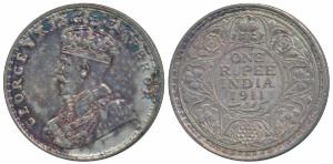 George V, Silver Rupee, 1911, Bombay Mint (Prid 217). Extremely Fine.