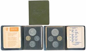 1969 Uncirculated Set, Gandhiji Birth Centennial, set of 4, 20 Paise to Rupees 10. The inn