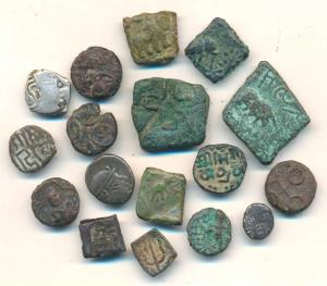 Assorted lot (17), Silver & Copper, different dynasty’s and rulers, Sebakas of Vidarbha, U