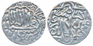 Akbar, Silver Rupee, 11.55g, Dar al-Khilafat Jaunpur Mint, AH 977, Kalima type (KM 80.10).