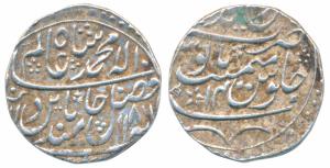 Kesri Singh (AH 1183-1191; AD 1769-1777), Silver Rupee, 11.22g, Bharatpur Mint, in the nam