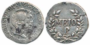 Goa, Pedro V (1853-1861 AD), Silver ½ Pardao / 150 Reis, 2.72g, 1857 AD, obv. bust facing 