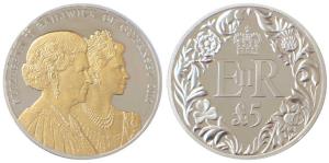 Bailiwick of Guernsey, Queen Elizabeth II, Silver 5 Pounds, 28.28g, 2012. Proof.