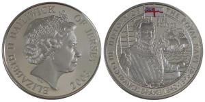 Bailiwick of Jersey, Elizabeth II, Proof, Silver 5 Pounds, 38.61g, 2003, The History of th