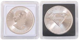 Canada, Elizabeth II, Silver 5 Dollars, 31.1g, Superman, 2016. Uncirculated, in plastic ca