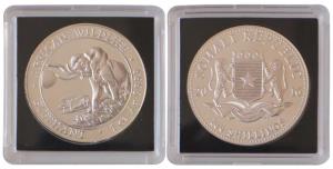 Somalia, Silver 100 Shillings, 31.1g, 2016, African Wildlife, Elephant. Uncirculated.