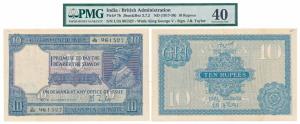 George V, Rupees 10, 2nd issue, 1926, signed J. B. Taylor, (J&R 3.7.2). Graded by PMG Extr