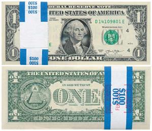 United States of America, $1 Bundle, with the portrait of George Washington, 2013 series, 