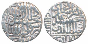 Akbar, Silver Rupee, 11.30g, Dar-ul-Khilafat Agra Mint, AH 979, Kalima type (KM 80.1A). Ve