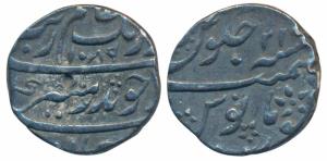Aurangzeb, Silver ½ Rupee, 5.7g, Surat Mint, AH1089/22 (KM 294.6). Very Fine +