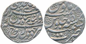 Shah Zaman, Silver Rupee, 10.78g, Kashmir Mint, AH 1211/5 (KM 575). Extremely Fine, Scarce