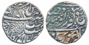 Ranjit Singh (1799-1839 AD), Silver Rupee, 11.16g, Amritsar Mint, Nanakshahi couplet, VS 1