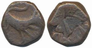 Derajat, Copper Billashahi Paisa, 7.08g, obv. lion to right, rev. ‘Ra’ij’ (KM D102). Very 
