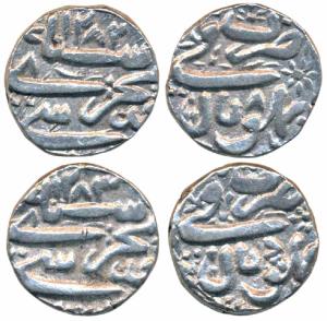 Shah Jahan Begum (AH 1285-1319; 1868-1901AD), Silver Rupee (2), Bhopal Mint, AH 1282/8 & 1