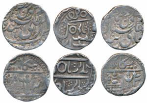 Gaj Singh (AH 1159-1201; 1746-1786 AD), Silver Rupee, Baldat Bikaner Mint, in the name of 