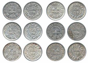 Khengarji III, Silver Kori, with the name of George V, VS 1985/1929 AD (4), VS 1989/1932 A