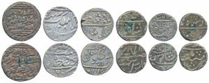 Silver Rupee (6), Baroda, Anand Rao, Silver Rupee, rev. Nagari Ga and Ankushi; Hyderabad, 