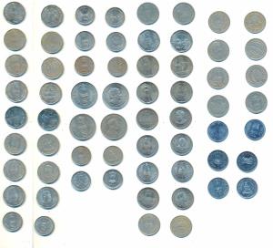 Republic India, all different denomination commemorative coins, Rupees 10 (2) 1970 & 1972;