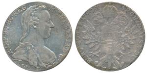 Austria, Maria Theresa, Silver Thaler, 1780 (KM 1866). Extremely Fine.