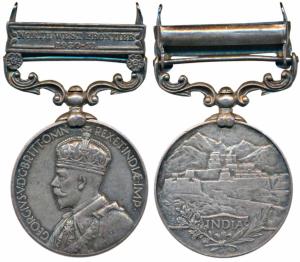 India General Service Medal, George V, Silver, North West Frontier 1930-31 bar, awarded to