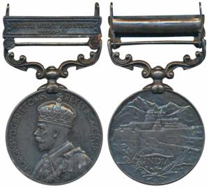 India General Service Medal, George V, Silver, North West Frontier 1930-31 bar, awarded to
