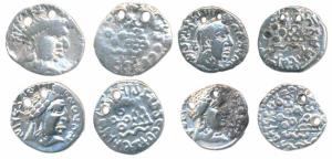 Satavahanas, Silver Drachma (4), Siri Satakarni, Siri Yajna Satakarni, Siri Pulumavi & Siv