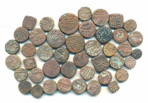 Assorted lot, Sultanate, Copper (43), Bahamani, Golkonda, Malwa, Dehli, Gujarat Sultans se