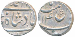 Muhammad Shah (AH 1131-1161, 1719-1748 AD), Silver ½ Rupee, 5.74g, Azimabad Mint (off flan