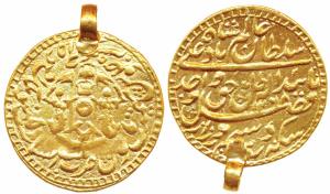 Wajid Ali Shah (AH 1263-1272; 1847-1856 AD), Gold Ahsrafi, 11.04g, Bait us- Sultanat Lakhn