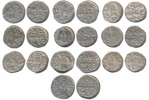 Ram Singh, Silver Rupee (10), with name of Edward VII, VS 1965 & 1966 (KM Y14). Very Fine+
