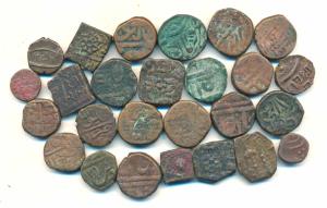 Assorted lot, Copper (26), Indore, Kutch, Lunavada, Gwalior, Baroda, Bhopal, Mewar and Jai