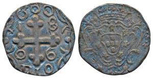 Diu, Joao as Prince Regent (1799-1816 AD), Silver Rupia (600 Reis), 7.48g, 1806, obv. crow