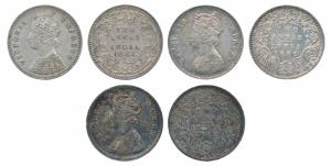 Victoria Queen & Empress, Silver 2 Annas (3), 1862, Bombay Mint, No Mint mark (Prid 486); 