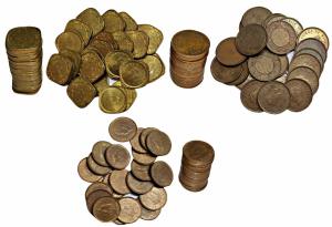 George VI, Copper 1/12 Anna 1941 (24); ½ Pice 1940 (24); ½ Anna 1941 (24). Extremely Fine 