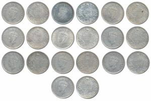 George VI, Half Silver ½ Rupee (10), 1940, Bombay Mint (Prid 354). Mostly Extremely Fine. 