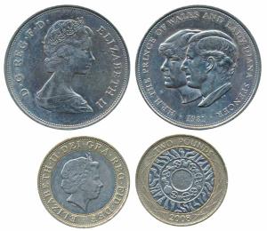 Great Britain, Elizabeth II, Cupro Nickel Crown, 1981, Wedding of Prince Charles and Diana