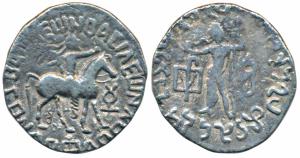 Indo-Parthians, Gondophares (c. 40-5 BC), Silver Tetradrachm, 9.1g, Chach Mint, obv. king 