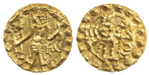 Post Gupta Bengal, Samatata Mainamati region, Eastern Bengal, (c. 675-700), Shriya, Gold S