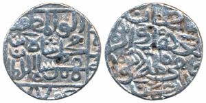 Muhammad I (AH 762-771; 1359-1375 AD), Silver Tanka,10.4g, Hadrat Ahsanabad Mint, AH 774 (