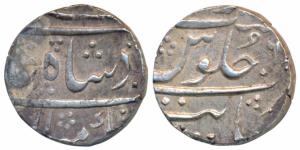 Noor ud-Din Muhammad Momin Khan II (1743-1783 AD), Silver Rupee, 11.5g, Khambayat Mint, in