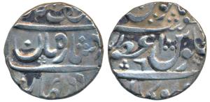 Azamnagar Sampgaon Mint, 11.19g, in the name of Muhammad Shah, ‘Ba Lutf Alla Badshah-i-Zam