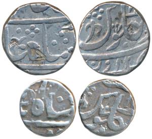 Vaphgaon Mint, Silver Rupee and ½, 11.25 & 5.28g, in the name of Shah Alam II, RY 2X (KM 1