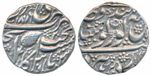 Amritsar Mint, Silver Rupee, 11.08g, Nanakshahi Couplet, VS 1876, (KM 22.2). About Extreme