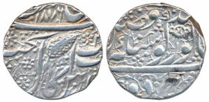 Amritsar Mint, Silver Rupee, 11.13g, Nanakshahi Couplet, VS 1876, (KM 22.2). About Extreme