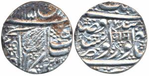 Ranjit Singh, Silver Rupee, 11.08g, Amritsar Mint, VS 1885/97, with Om in nagri (KM 22.4).