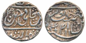 Sikh Feudatory, Bhai Rai Singh, Silver Rupee, 11.06g, Jagadhari Mint, Pseudo mint name Naj