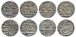Muhammadabad Banaras Mint, Silver Rupee (4), in the name of Shah Alam II, AH 1176/4, 1177/