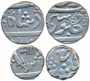 Anand Rao (AH 1215-1235; 1800-1819 AD), Silver Rupee, 11.2g, Baroda Mint, in the name of S